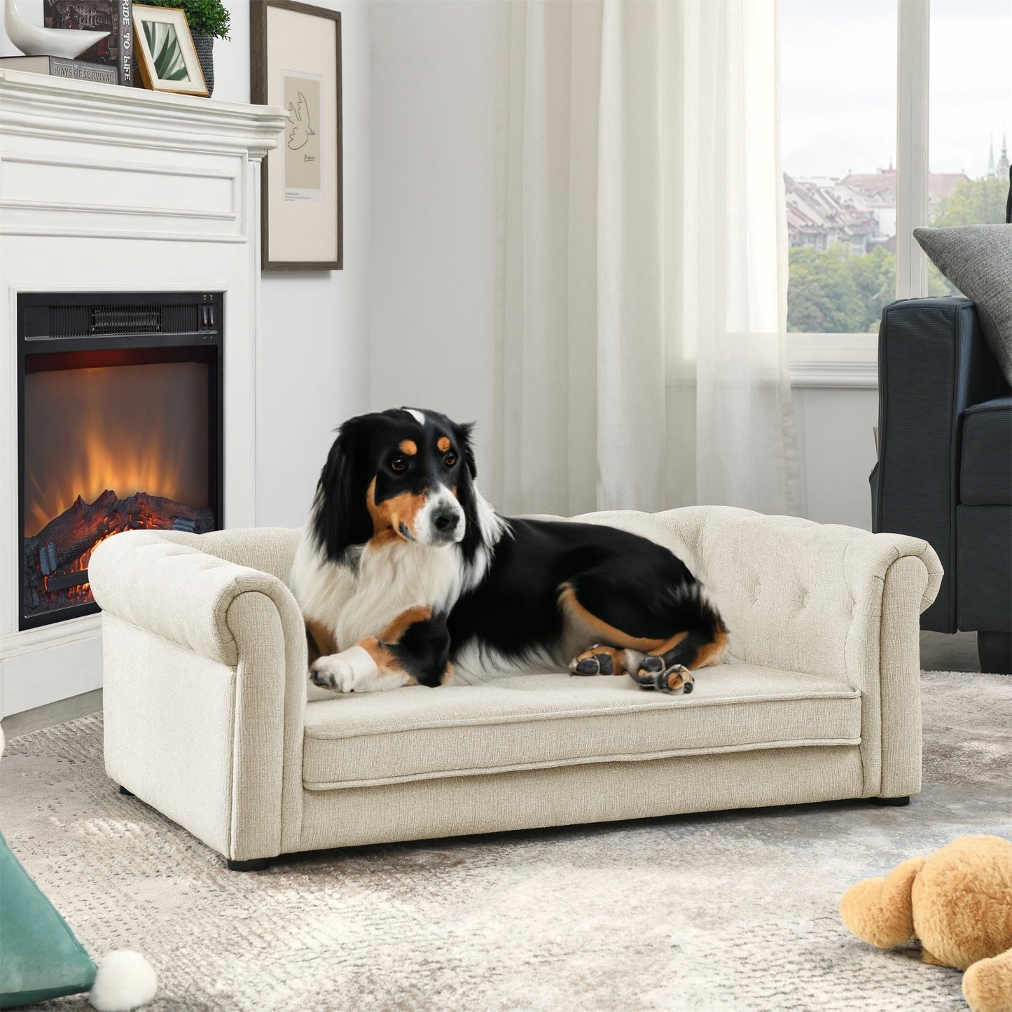 Orthopedic Elevated Pet Sofa | Stylish Comfort for Medium & Large Dogs - PawLuxe
