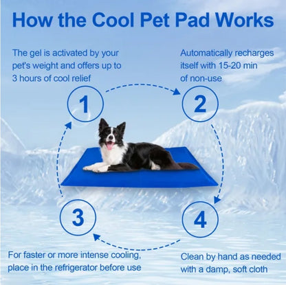 ChillPaws™ Pet Cooling Mat – Instant Relief for Dogs & Cats | No Water, No Freezer Needed | Summer Must-Have!