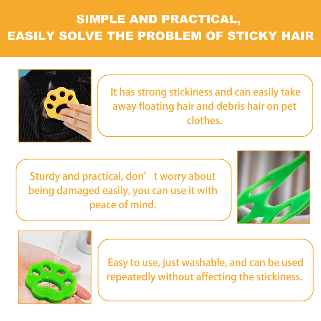 2-Pack Pet Hair Remover for Laundry – Reusable Lint & Hair Catcher for Washing Machines – Non-Toxic Dog & Cat Fur Remover for Clothes, Bedding, & More