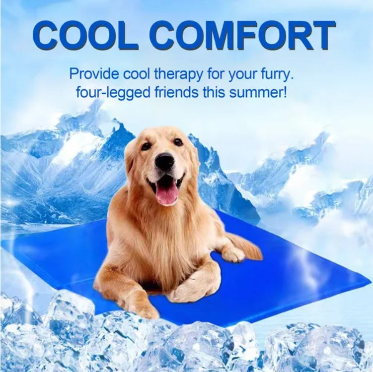 ChillPaws™ Pet Cooling Mat – Instant Relief for Dogs & Cats | No Water, No Freezer Needed | Summer Must-Have!
